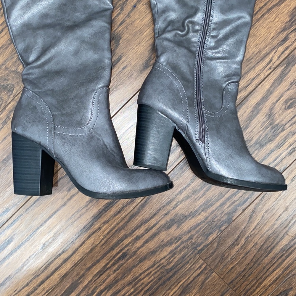 Rouge Grey Tall Boots - Picture 2 of 6